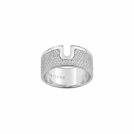 Bague Guy Laroche en argent et oxydes de zirconium