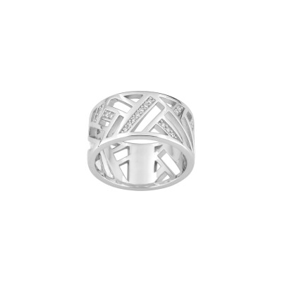 Bague Guy Laroche en argent et oxydes de zirconium