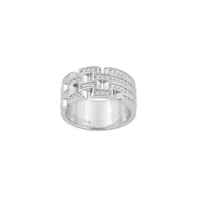 Bague Guy Laroche en argent et oxydes de zirconium