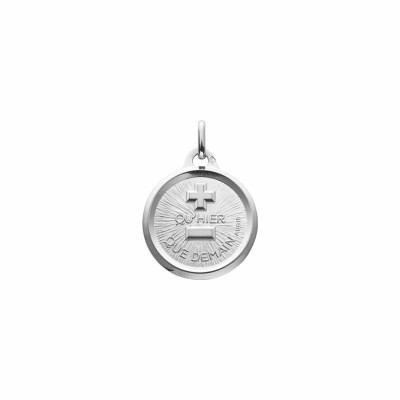 Médaille Augis d'Amour l'originale en or blanc, 18mm