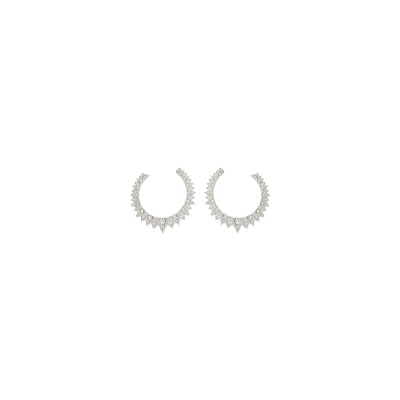 Piaget Sunlight earrings, white gold and diamonds