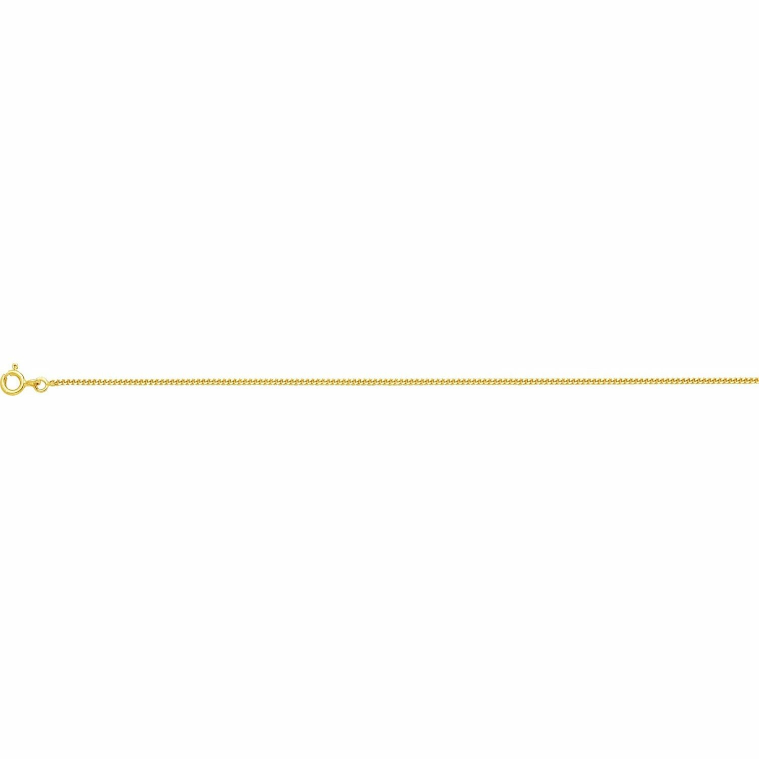 Chaîne Gourmette Tricotée En Or Blanc 18 Carats (750) - 50 Cm, 6 Grammes, Unisexe