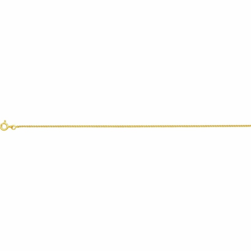 Chaîne diamantée en or jaune, 55cm