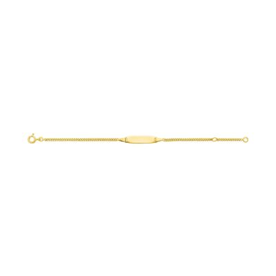 Gourmette Bébé en or jaune, taille 14cm
