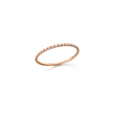 Bague LECARRÉ en or rose et diamants