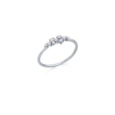 Bague LECARRÉ en or blanc et diamants