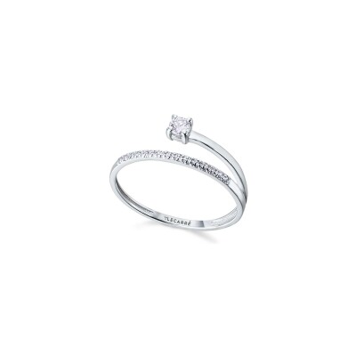 Bague LECARRÉ en or blanc et diamants