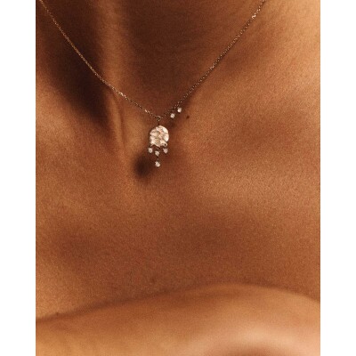 Collier Pascale Monvoisin Gaby N°1 en or jaune 9 carats et diamant