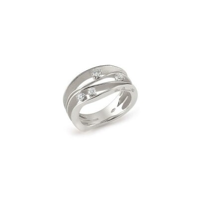 Bague Annamaria Cammilli Dune en or blanc et diamants