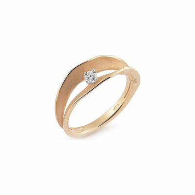 Solitaire Annamaria Cammilli Dune Assolo en or orange apricot et diamants