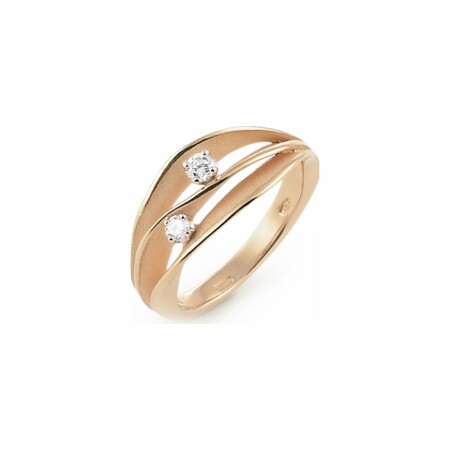 Bague Annamaria Cammilli Dune en or orange apricot et diamants