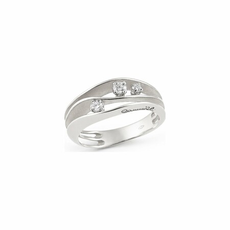 Bague Annamaria Cammilli Dune en or blanc White Ice et diamants