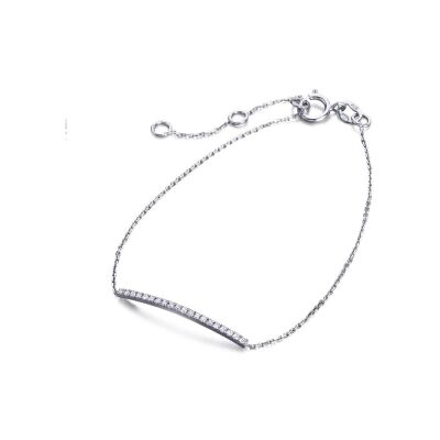Bracelet LECARRÉ en or blanc et diamants