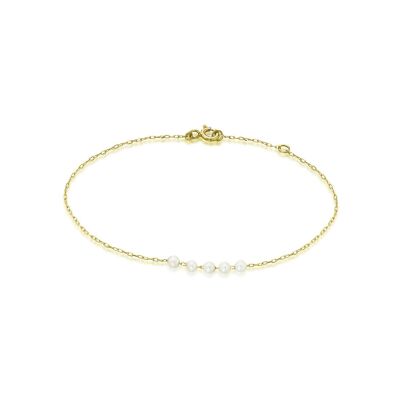 Bracelet LECARRÉ en or jaune et diamants