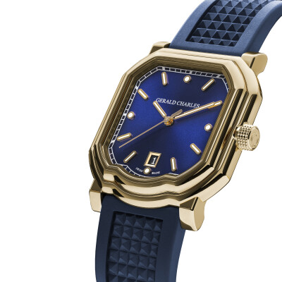 Gerald Charles Maestro 2.0 Ultra-Thin in Rose Gold and Royal Blue watch