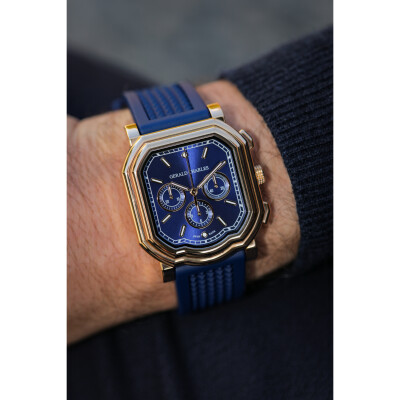 Gerald Charles Maestro 3.0 Chronograph in Rose Gold and Royal Blue watch