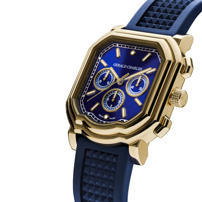 Gerald Charles Maestro 3.0 Chronograph in Rose Gold and Royal Blue watch