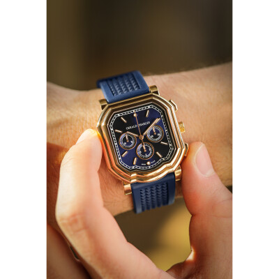 Gerald Charles Maestro 3.0 Chronograph in Rose Gold and Royal Blue watch