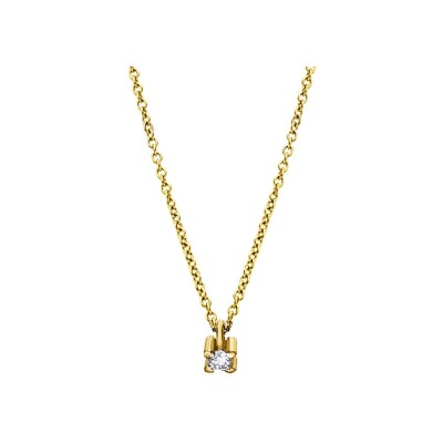 Collier LECARRÉ en or jaune et diamants