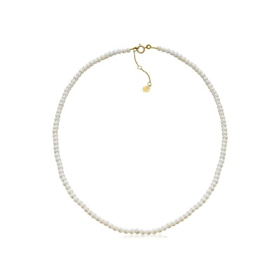 Collier LECARRÉ en or jaune et perles d'eau douce
