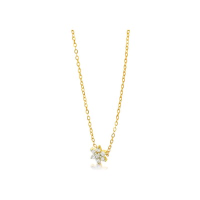 Collier LECARRÉ en or jaune et diamants