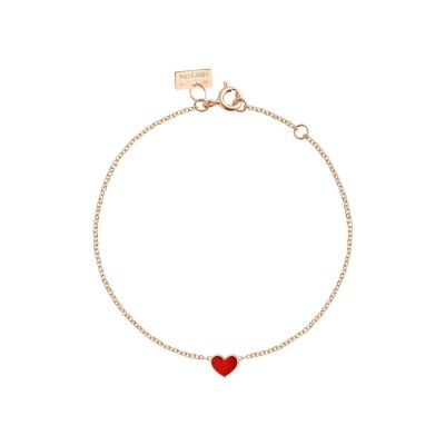 Bracelet Vanrycke Emoji Coeur en or rose