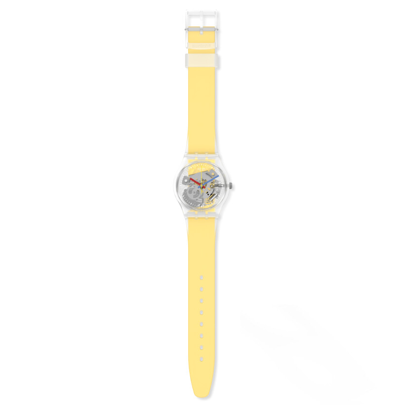 Montre Monthly Drops Clearly Yellow Striped