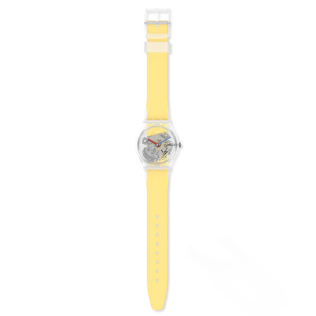 Montre Swatch Essentials Clearly Yellow Striped