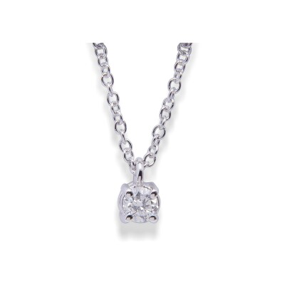 Collier en or blanc et diamant