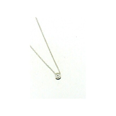 Collier en or blanc et diamant