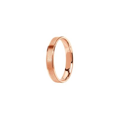 Alliance Jules et Louise en or rose, largeur 3.5mm