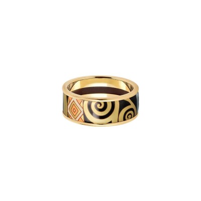 Bague FREYWILLE Hommage à Gustav Klimt Adèle Bloch-Bauer en plaqué or et email