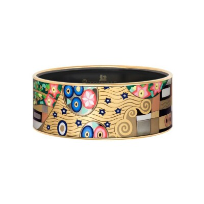 Bracelet Cerclé Donna FREYWILLE Hommage à Gustav Klimt en email et plaqué or
