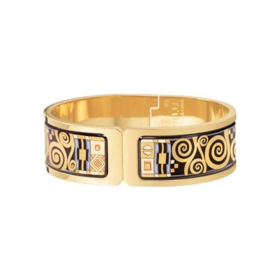 Bracelet à Clip Regina FREYWILLE Hommage à Gustav Klimt en email et plaqué or