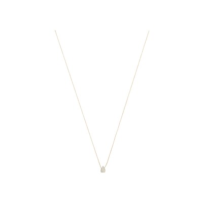 Collier Une A Une Goutte en laiton doré et labradorite