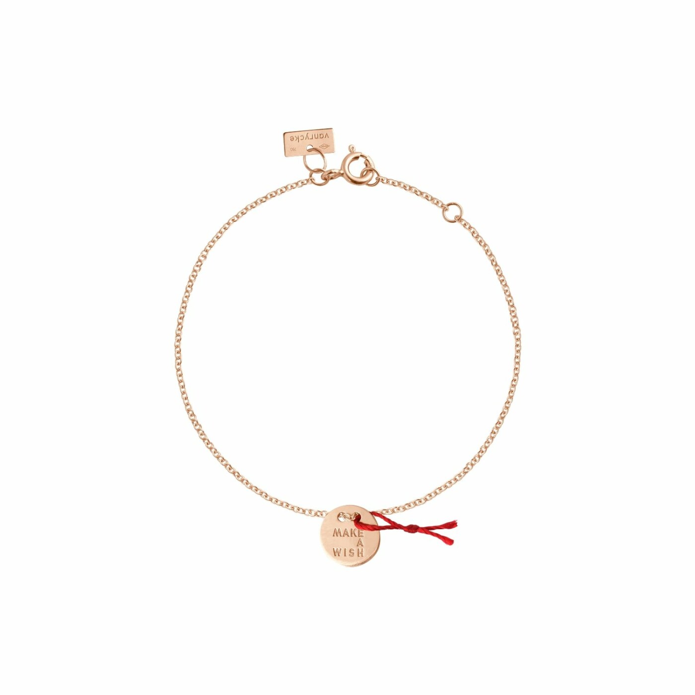 Bracelet Vanrycke Make a wish en or rose