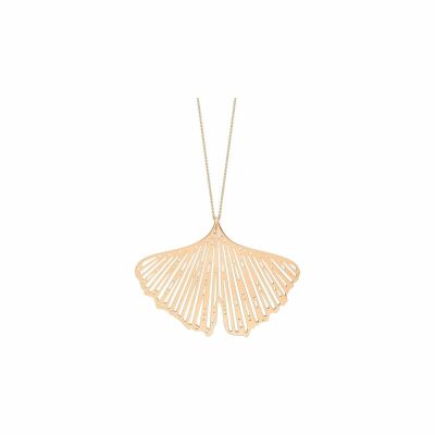 Ginette NY GINGKO necklace, rose gold