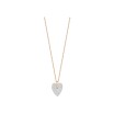 Collier Ginette NY ANGELE mini diamond heart en or rose et diamants