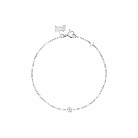 Bracelet Vanrycke One en or blanc et 1 diamant