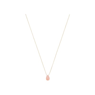 Collier Une A Une Goutte en laiton doré et opale