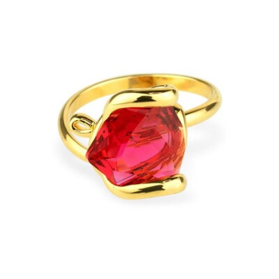 Bague Andréa Marazzini Mini Felina RSW en métal doré et cristal précieux