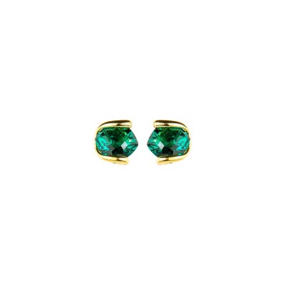 Boucles d'oreilles Andréa Marazzini Mystic OLO en métal doré et cristaux précieux