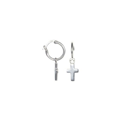 Boucles d'oreilles GO Mademoiselle en argent rhodié