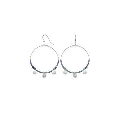 Boucles d'oreilles GO Mademoiselle en acier et perles