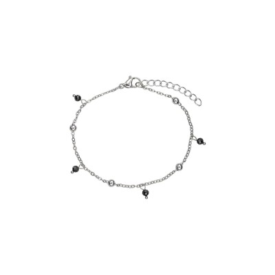 Bracelet GO Mademoiselle en acier et perles