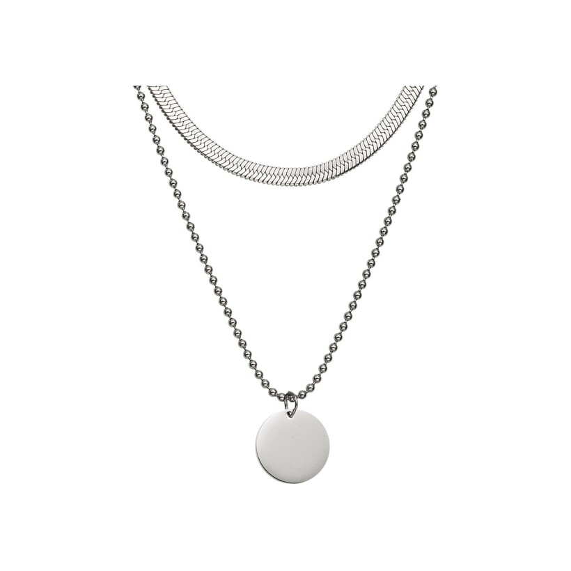 Collier GO Mademoiselle en acier