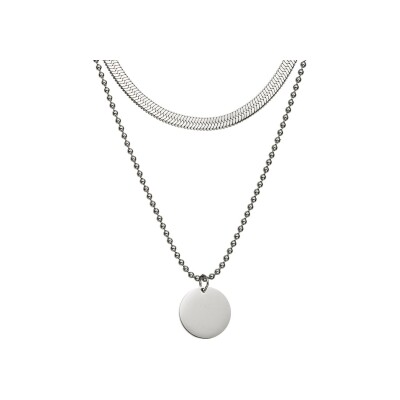 Collier GO Mademoiselle en acier