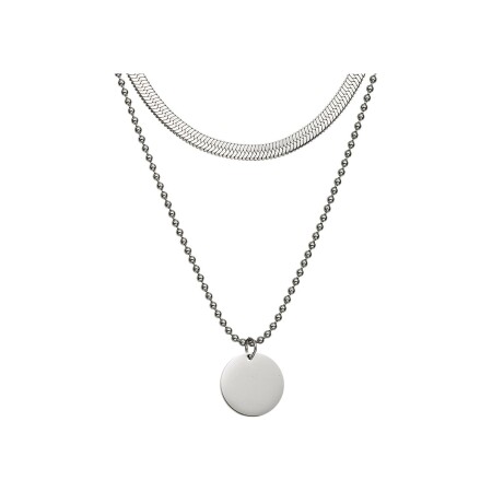 Collier GO Mademoiselle en acier