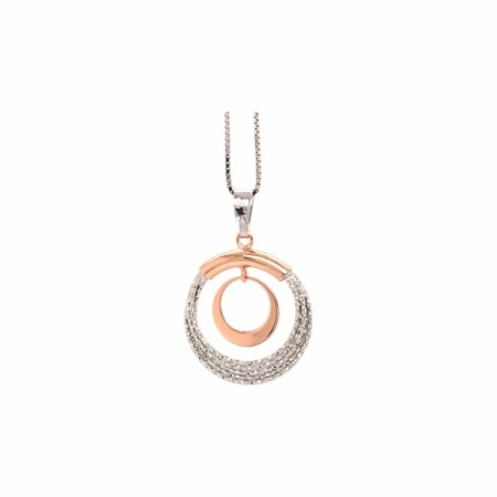 Collier Fraboso en argent et argent doré rose