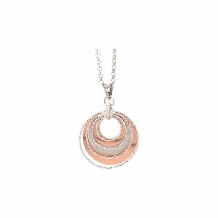 Collier Fraboso en argent doré rose